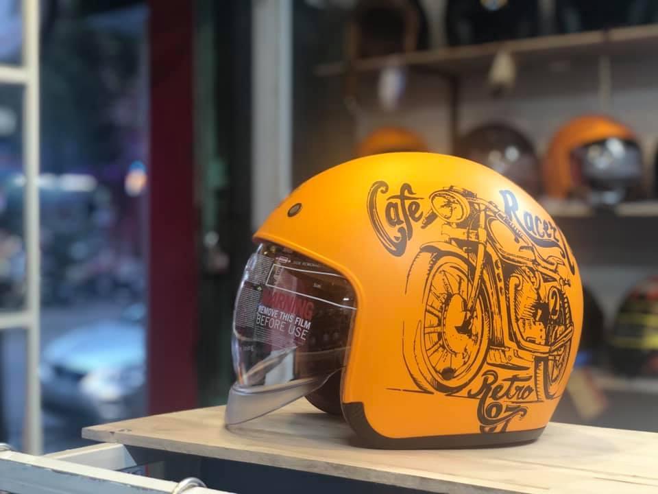 Mũ bảo hiểm - Mũ bảo hiểm có kinh - mũ bảo hiểm kinh âm - mũ bảo hiểm 3/4 có kinh - HoanStore
