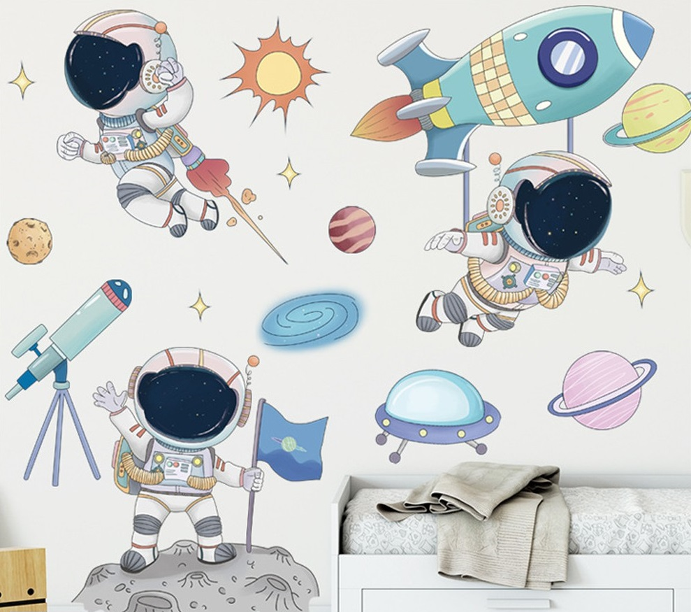 Decal dán tường ĐỘI 3 PHI HÀNH GIA - Trang trí phòng bé - THUTHAODECOR