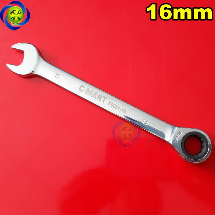 Cờ lê vòng miệng tự động c-mart f0051-16 16mm