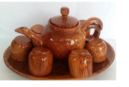 Bộ bình trà gỗ dừa