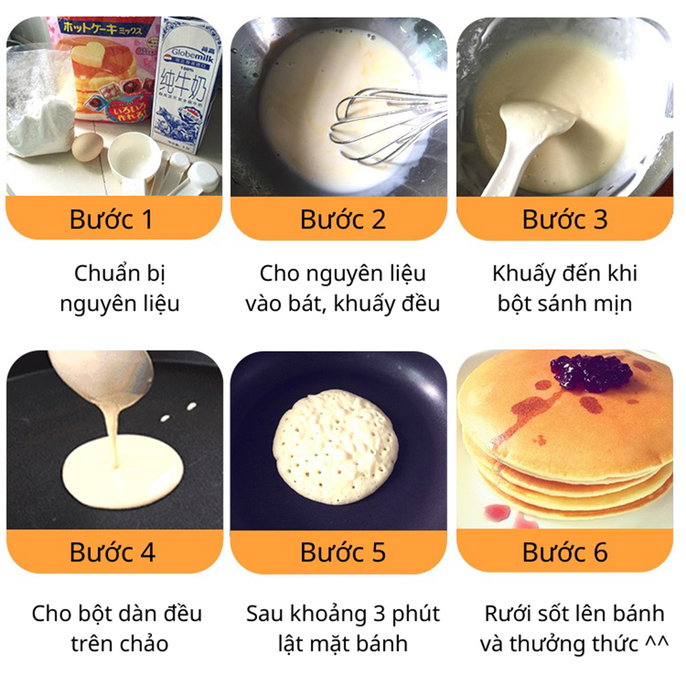 Bột Làm Bánh Doreamon, bánh Pancake Morinaga