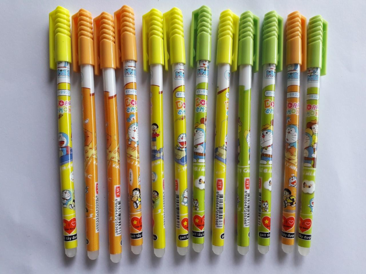 Bộ 12 cây Bút bi tẩy xóa được Mực Tím