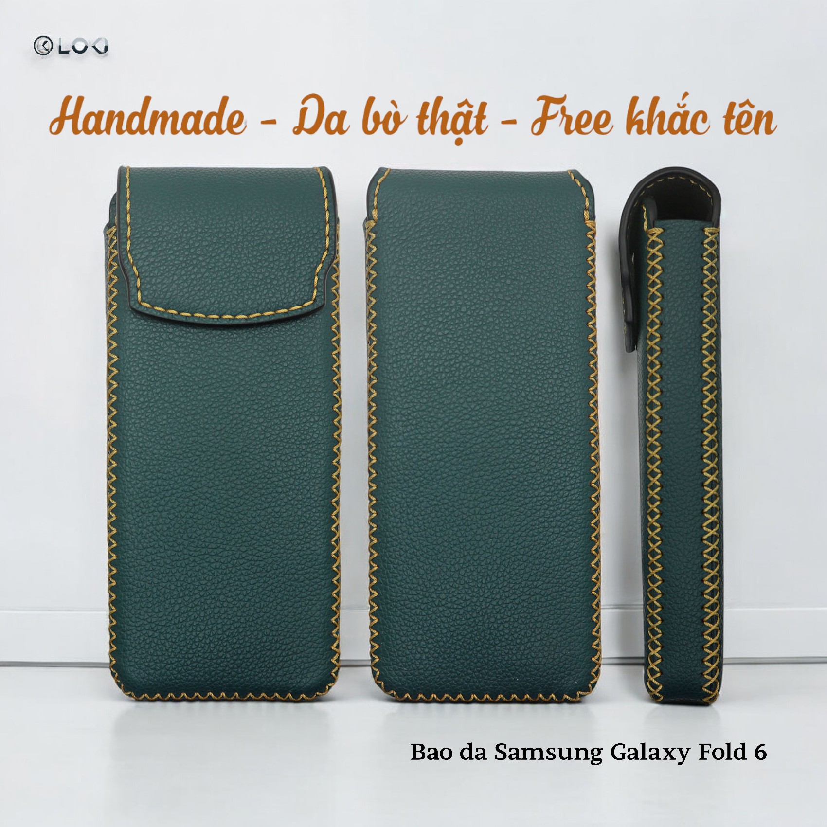 Bao da Galaxy Fold 1 | 2 | 3 | 4 | 5 | 6 dạng đứng - Loki Leather