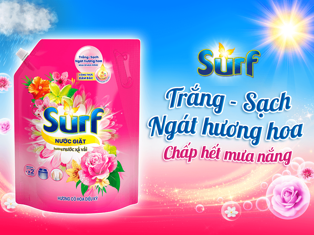 Nước giặt Surf