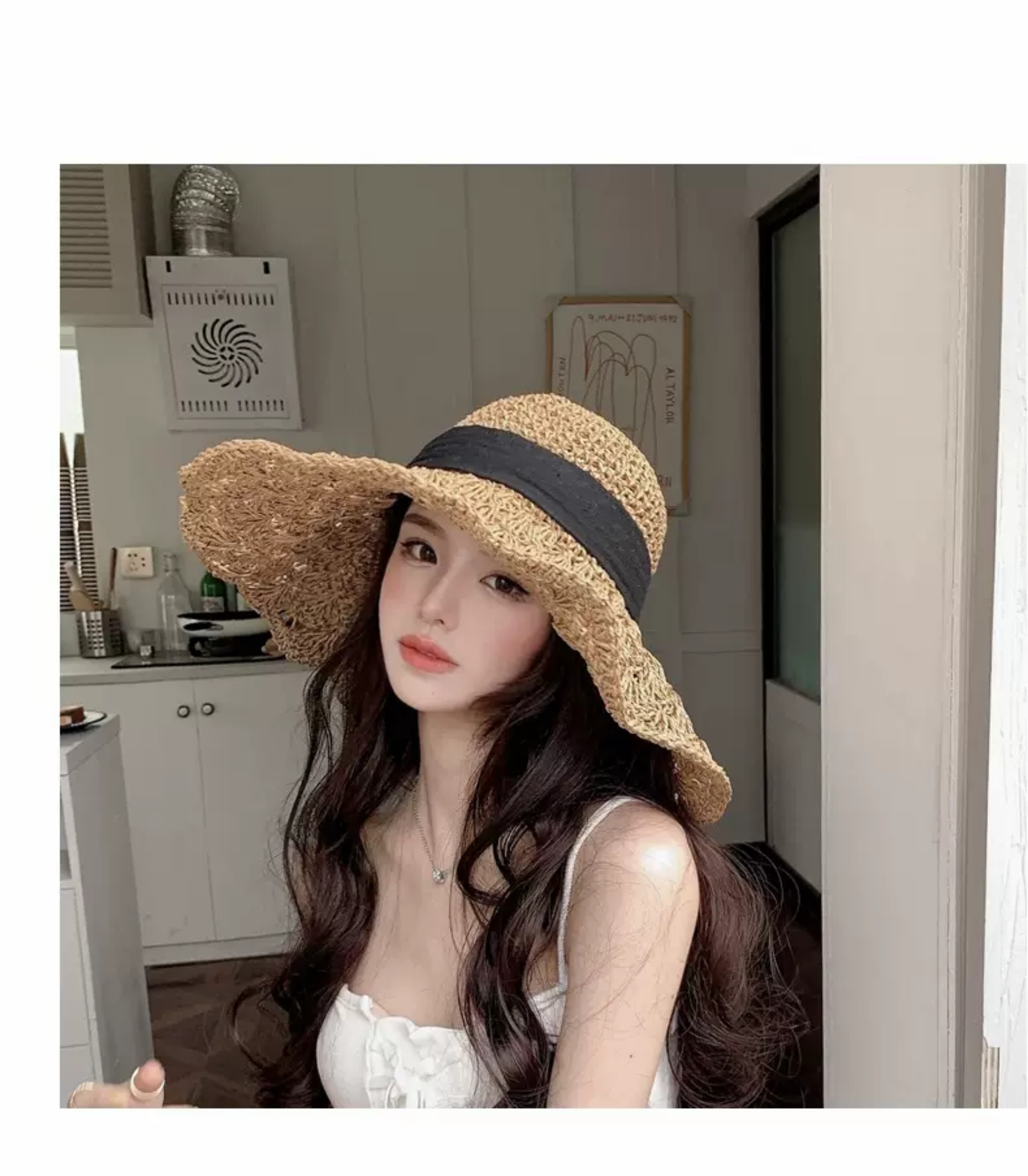 Mũ cói nữ thời trang đi biển du lịch
