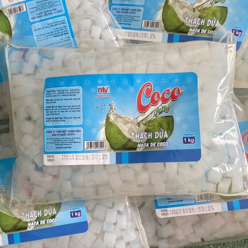 Thạch Dừa Coco Jelly - HTK( thạch dừa không quá ngọt, giòn giòn dai dai)