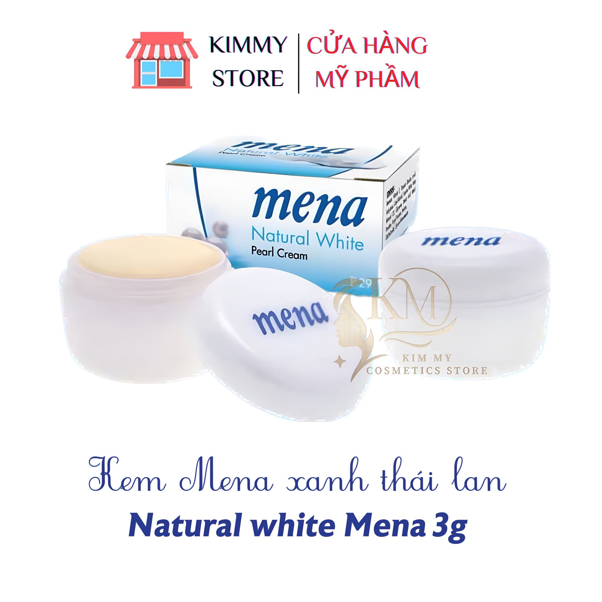 kem trắng da Mena xanh thái lan