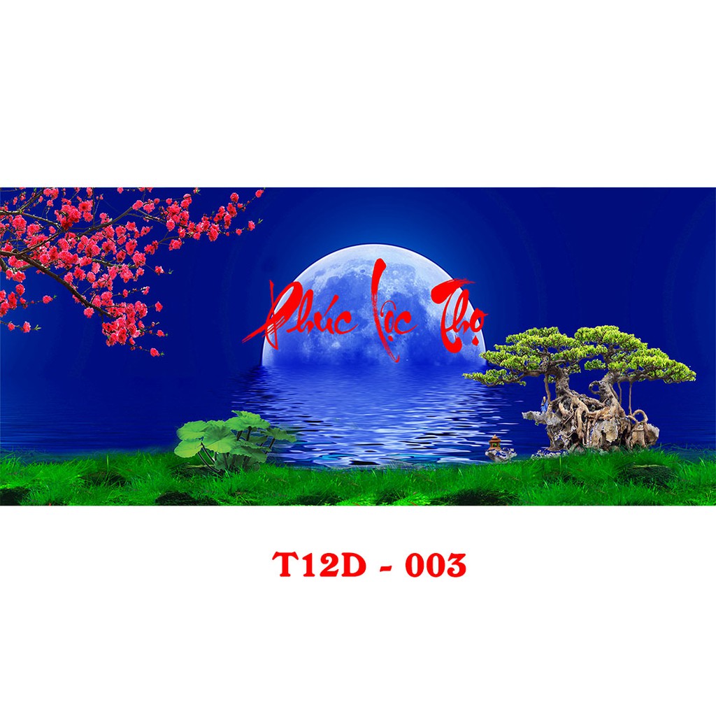 Tranh 3D hồ cá T12D-003 bể ( 60,80,90,100,120,150,160 )