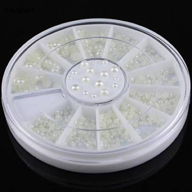 Khay ngọc nửa tròn mix đủ size trang trí móng