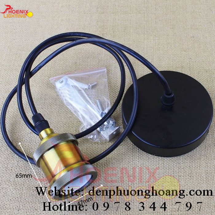 Đèn Thả Dây Đế Đuôi Đồng Cao Cấp