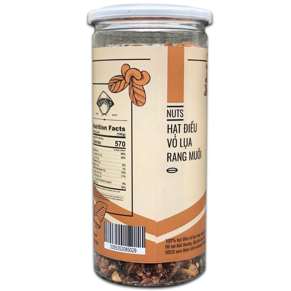 Hạt Điều Vỏ Lụa Rang Muối DK Harvest - 500g