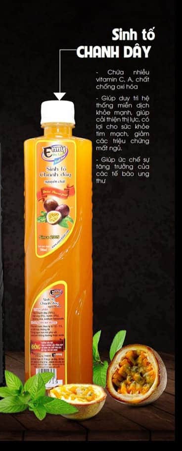 Sinh tố CHANH DÂY 700ml ENNY Đà Lạt