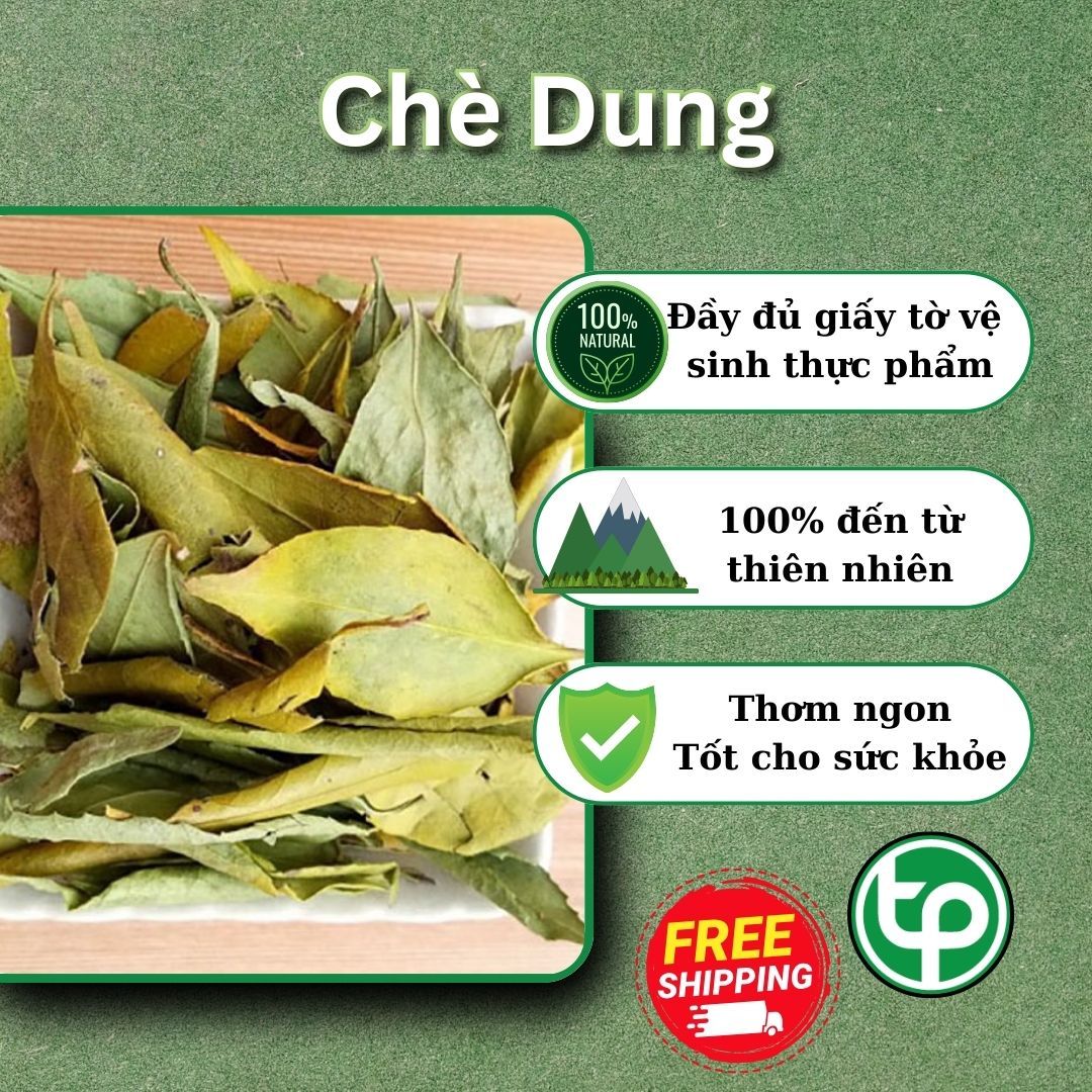 Chè dung vàng loại sấy khô túi lớn 1kg - Hàng sạch xanh chất lượng cao - Thảo Dược Tấn Phát