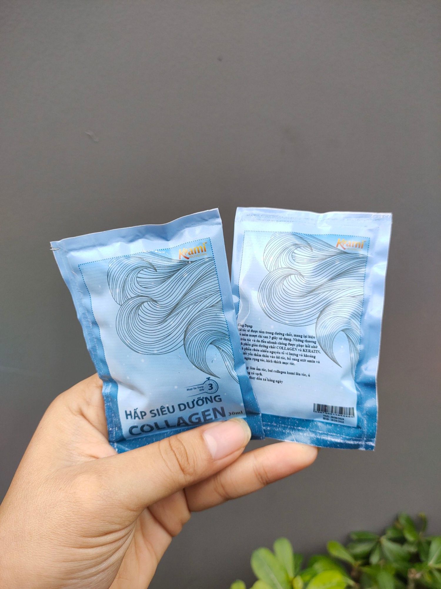 Gói Ủ phục hồi Tóc Collagen Kami 30ml