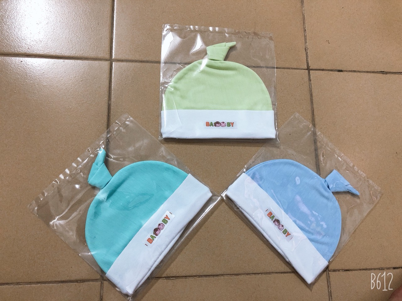 [HCM]Nón bé sơ sinh viền thun(nón tai thỏ màu bo ) cho bé 0-6th