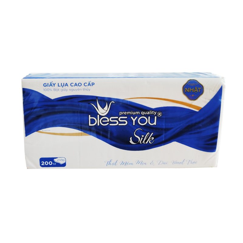 Bộ 4 Gói Khăn Giấy Bless You Silk 200T