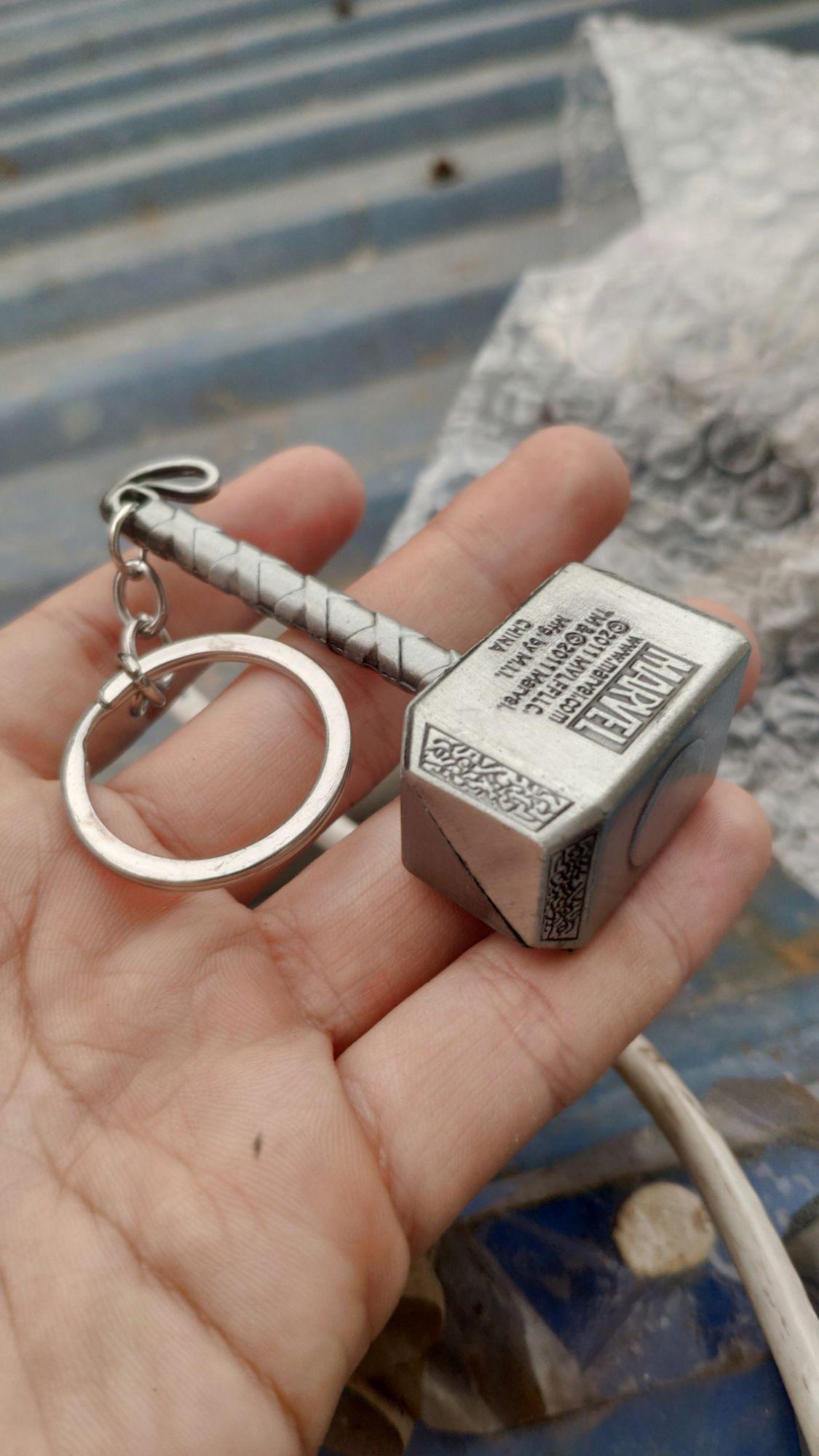 [THÉP TITANIUM] Búa thor mô hình móc treo chìa khóa Thor Marvel Figure