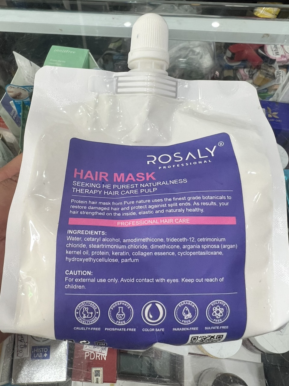 Kem Hấp Ủ Tóc ROSALY LPP Collagen Biotin 500ml