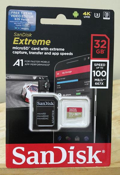 Thẻ nhớ MicroSD SanDisk Extreme - 32gb 100mb