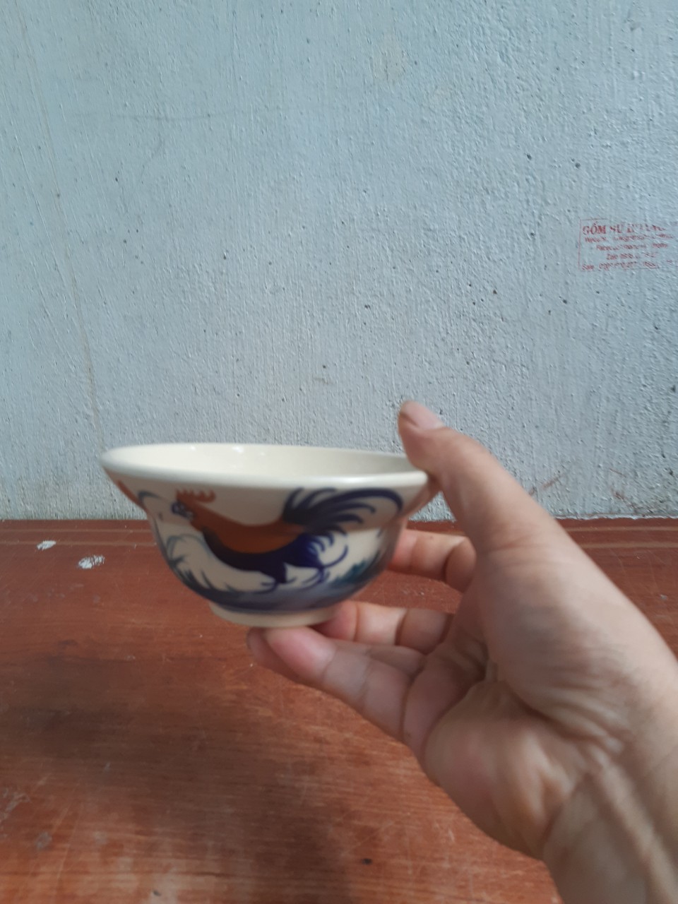 Chén chiết yêu hình con gà 2 cái hàng đẹp
