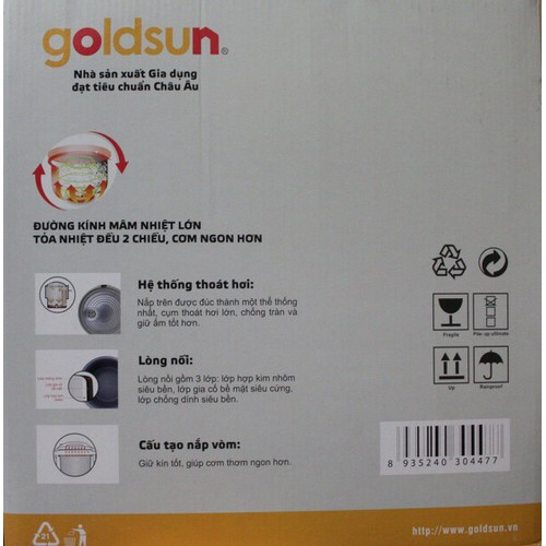 NỒI CƠM ĐIỆN CƠ 3.2L GOLDSUN GR-1321