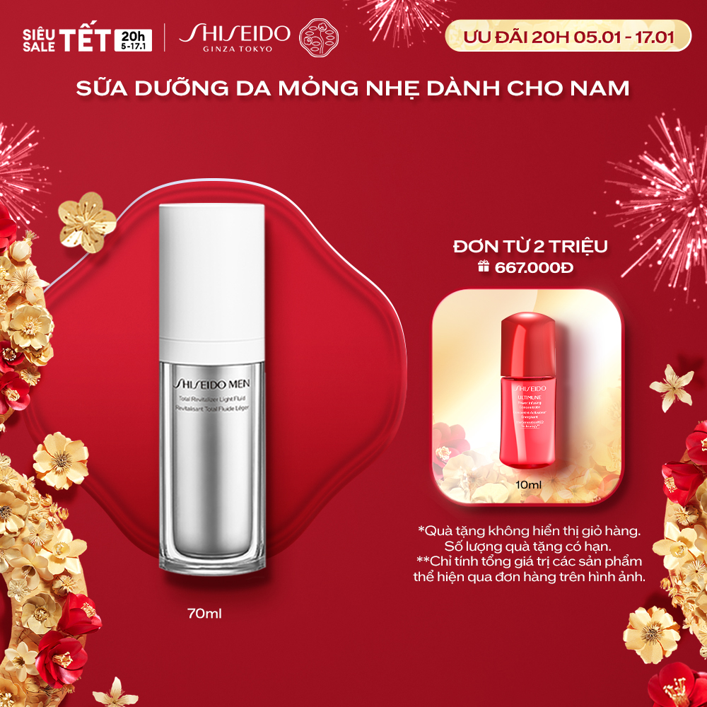 Sữa dưỡng da Shiseido Men Total Revitalizer Light Fluid N 70ml