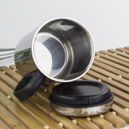 Ca/Ly Giữ Nhiệt Inox Thermos Mug, Có Nắp Đậy Kín Giữ Nhiệt Tốt. Thiết Kế Đơn Giản, Có Thể Dùng Tại Nhà Và Văn Phòng