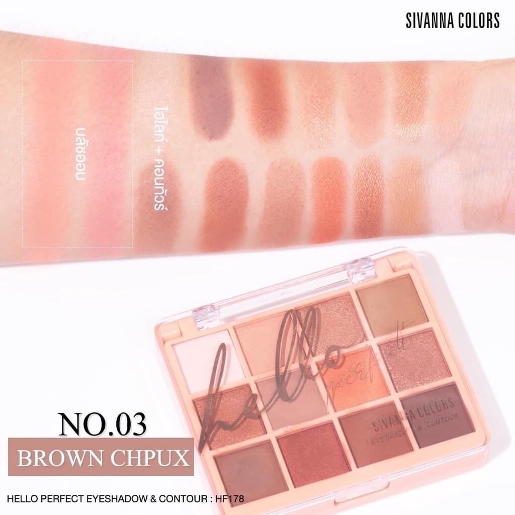 Phấn mắt má hồng 2 tầng sivanna hello eyeshadow thái lan
