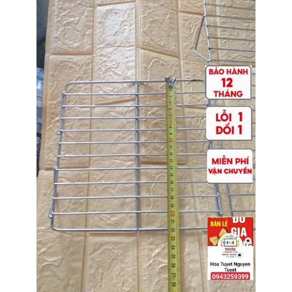Vỉ nướng vuông inox 304 có chân