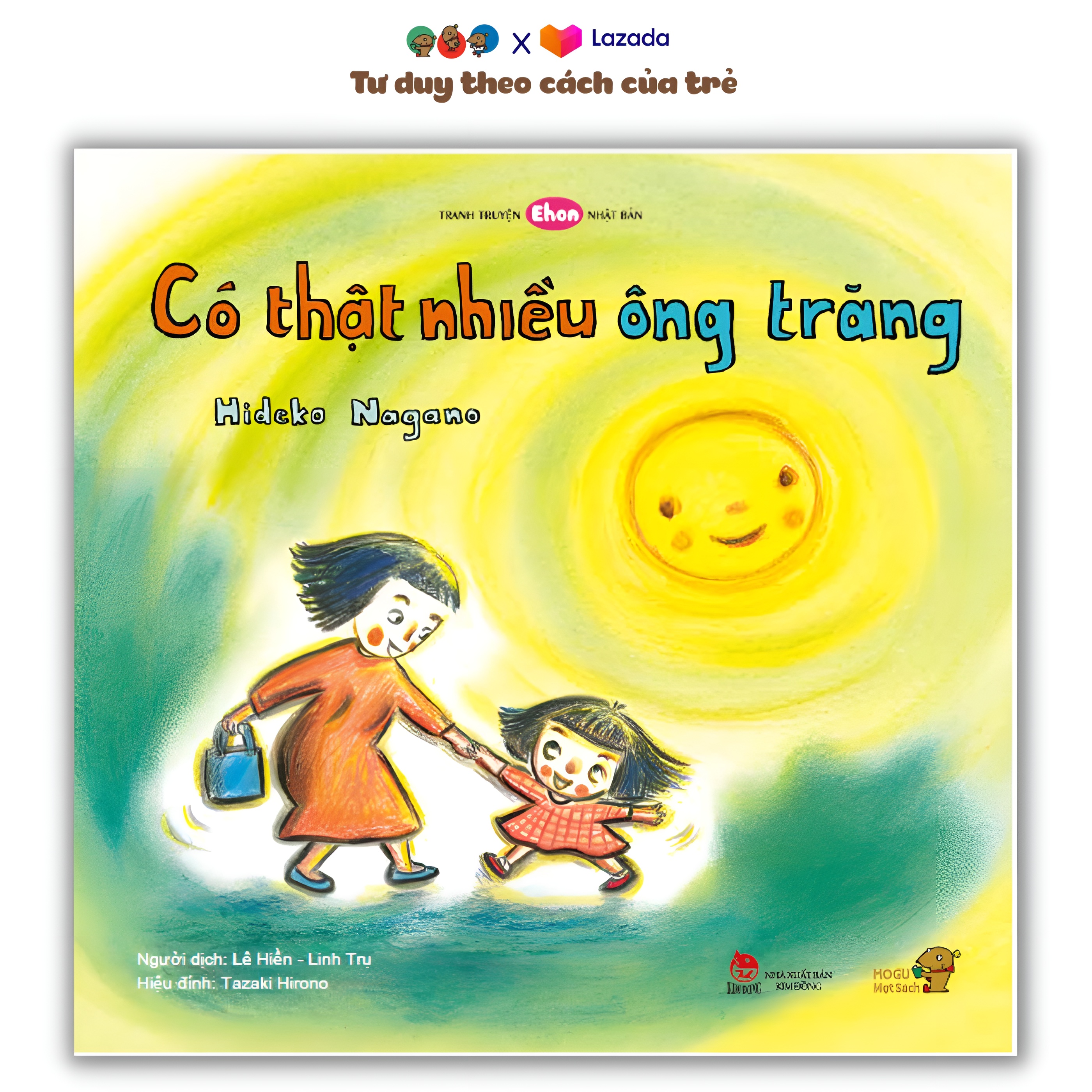 Sách cho bé từ 3 tuổi Phát triển tư duy - Có thật nhiều ông trăng (Tranh truyện ehon Nhật Bản)