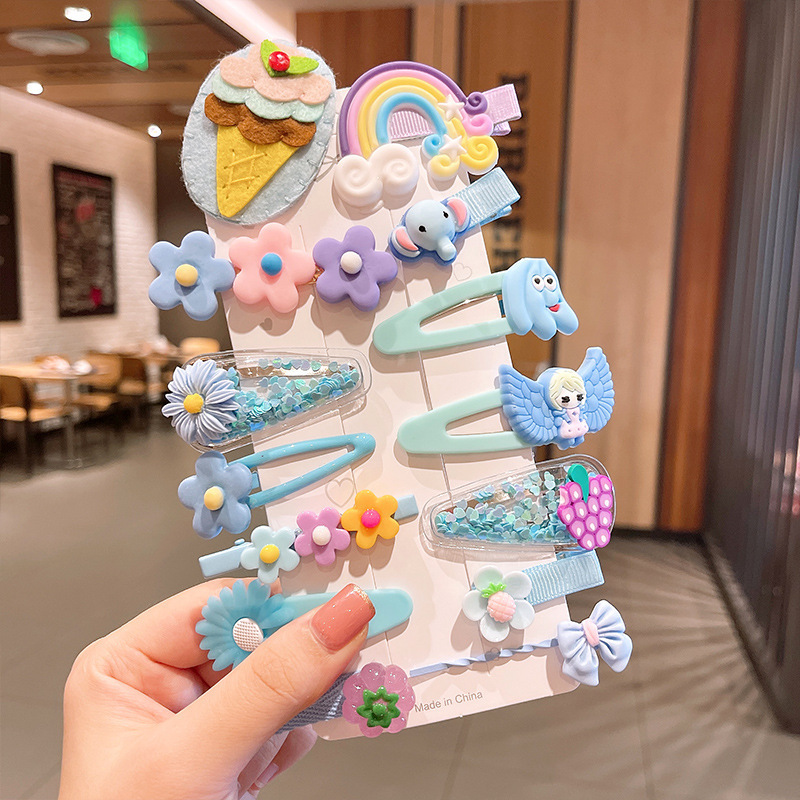 Set kẹp tóc siêu cute cho bé - UniLabel