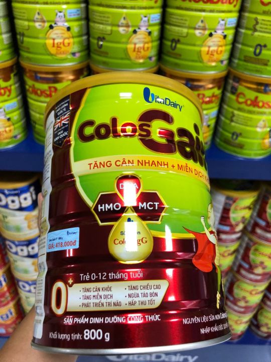 Sữa Colos Gain 0+ 800G (trẻ từ 0-12 tháng)