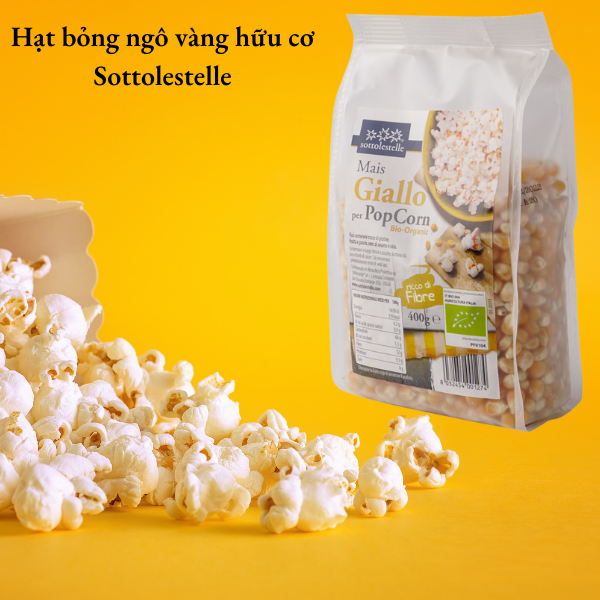 Hạt bỏng ngô vàng hữu cơ Sottolestelle