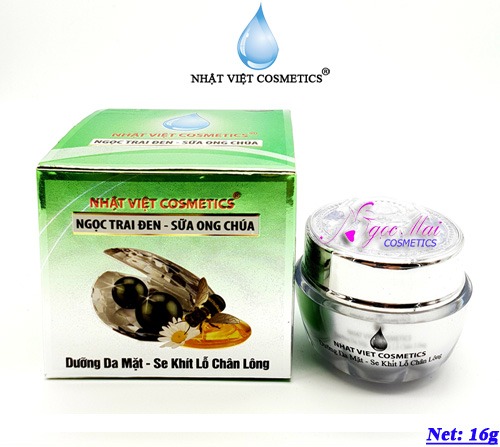 Kem ngọc trai đen sữa ong chúa V10 dưỡng da mặt, se khít lỗ chân lông Mỹ phẩm Ngọc Trai Đen Sữa Ong Chúa 10g