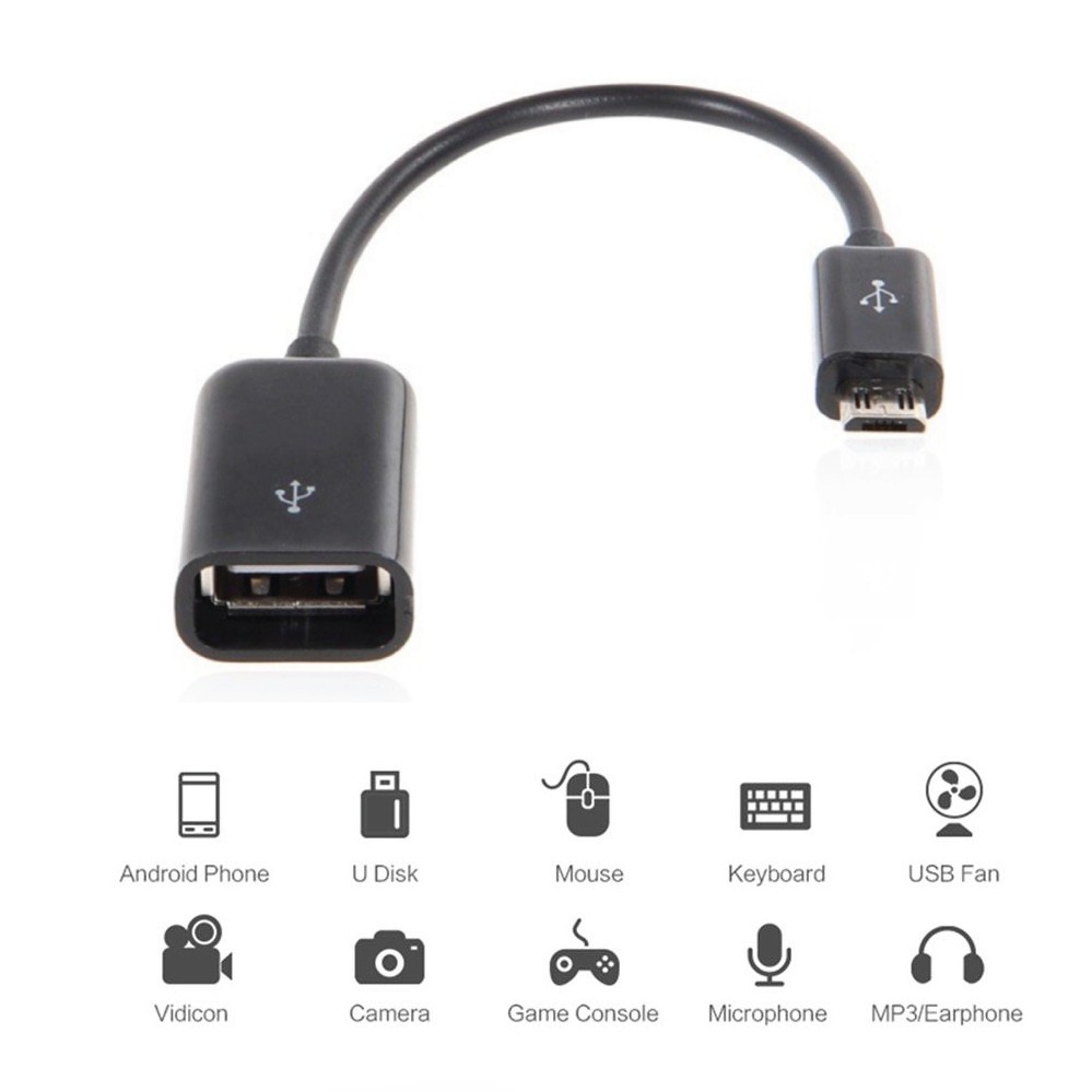 Dây cáp OTG chuyển đổi dữ liệu Micro USB (Type C)  cho điện thoại sáng usb type A