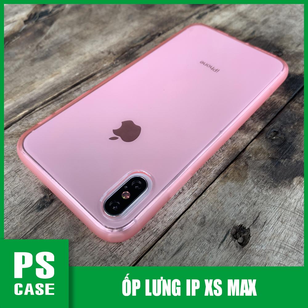 Ốp lưng dẻo hồng mờ chống sốc cao cấp dành cho iPhone XS MAX - PS Case phân phối