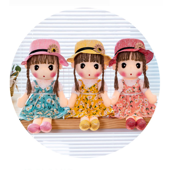 Búp Bê Bằng Vải Bông 45cm Chọn Màu