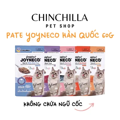 Pate Yoyneco Hàn Quốc không ngũ cốc tốt cho mèo 60g - Tăng cường Vitamin E, Taurine
