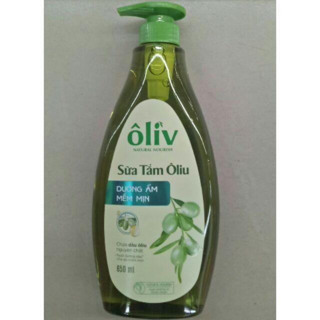 Sữa tắm Ôliv Dưỡng ẩm mềm mịn da 650ml