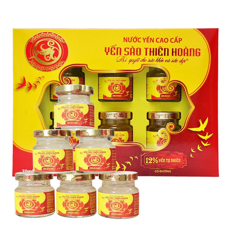 COMBO 4 HỘP YẾN SÀO THIÊN HOÀNG 12%