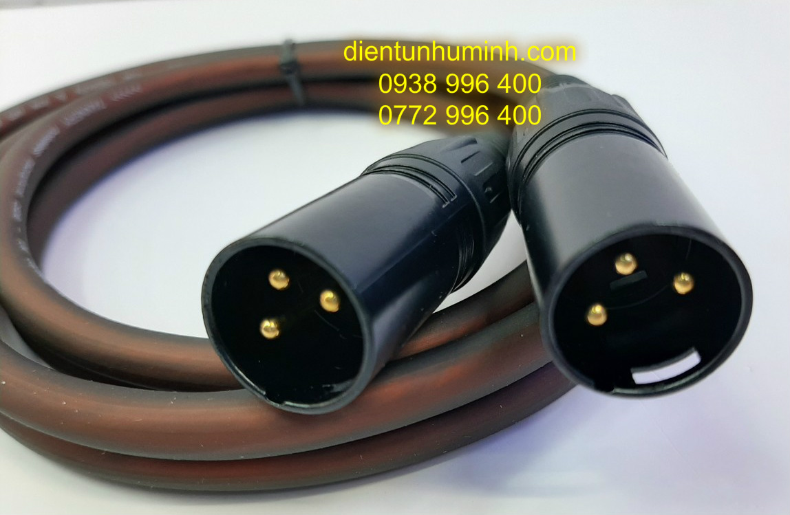 Cặp Dây Zack Canon Đực ra 6.5mm dài 3m