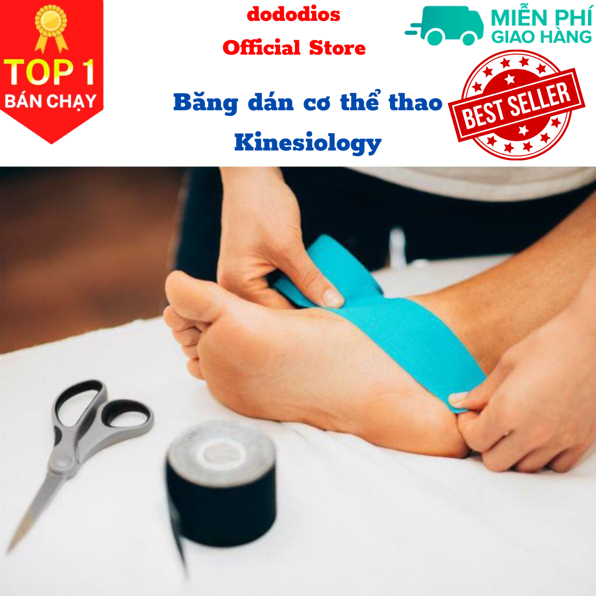 Băng dán cơ thể thao Kinesiology dododios - Chính hãng dododios