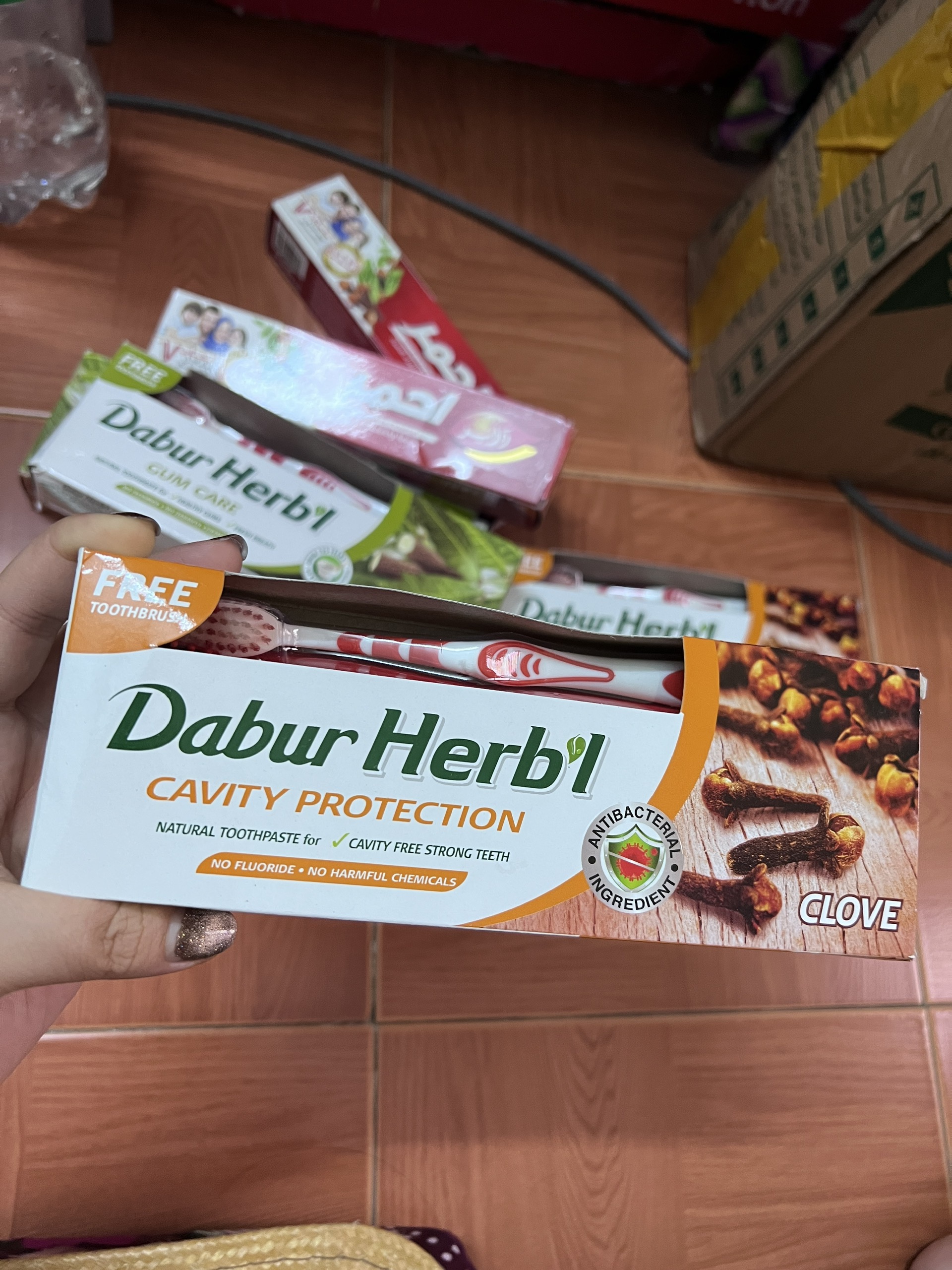 😬🌳 Kem đánh răng thảo dược Red dabur 100g - dabur toothpaste😬🌳date new