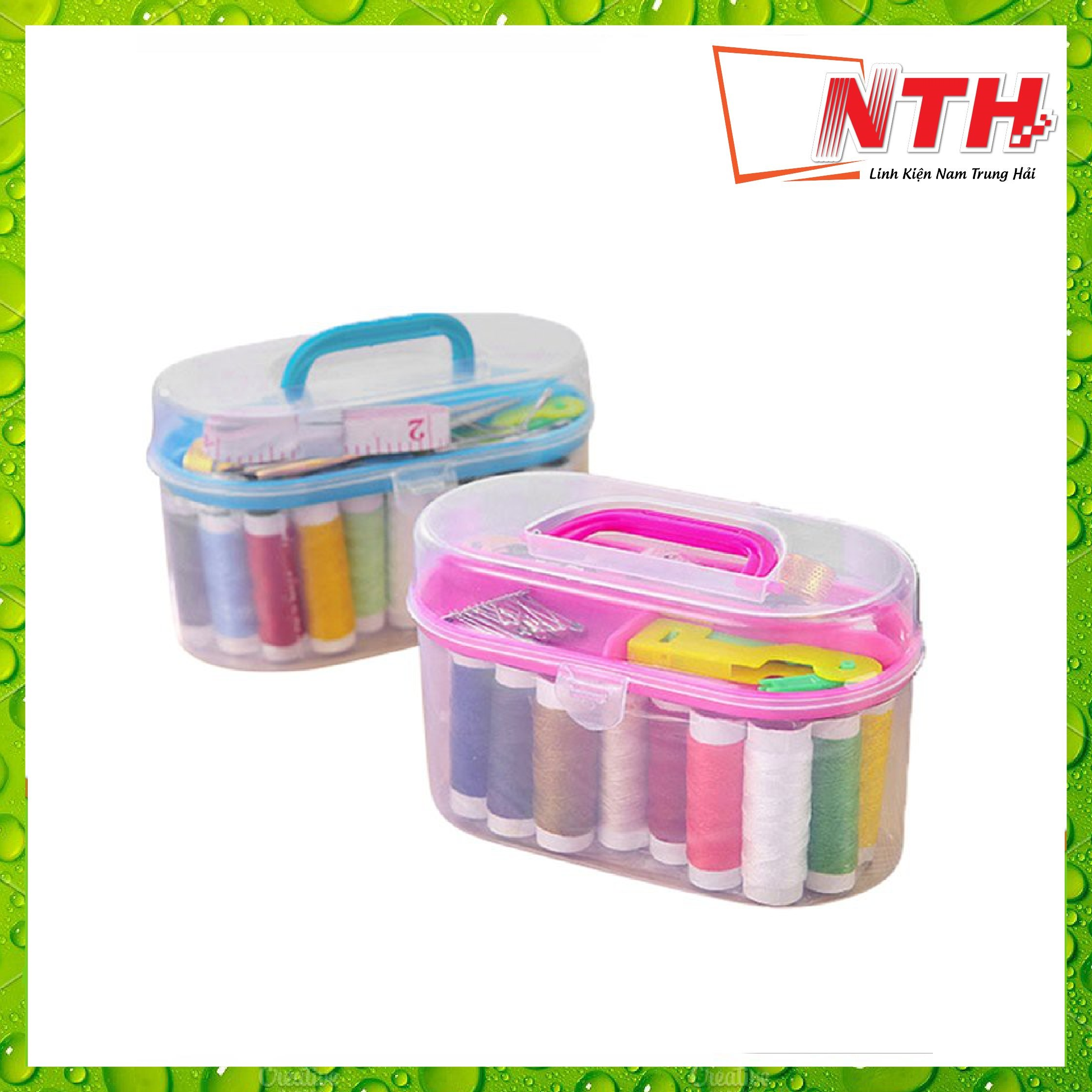 [HCM]HỘP KIM CHỈ MẪU LỚN ĐA NĂNG 12 CUỘN CHỈ