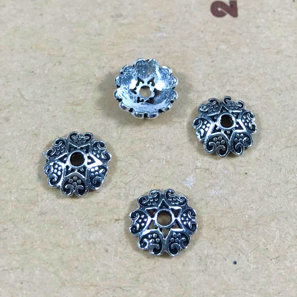 Charm ốp bạc thái ốp hạt đá - Charm bạc 925 - Mã CA070-079