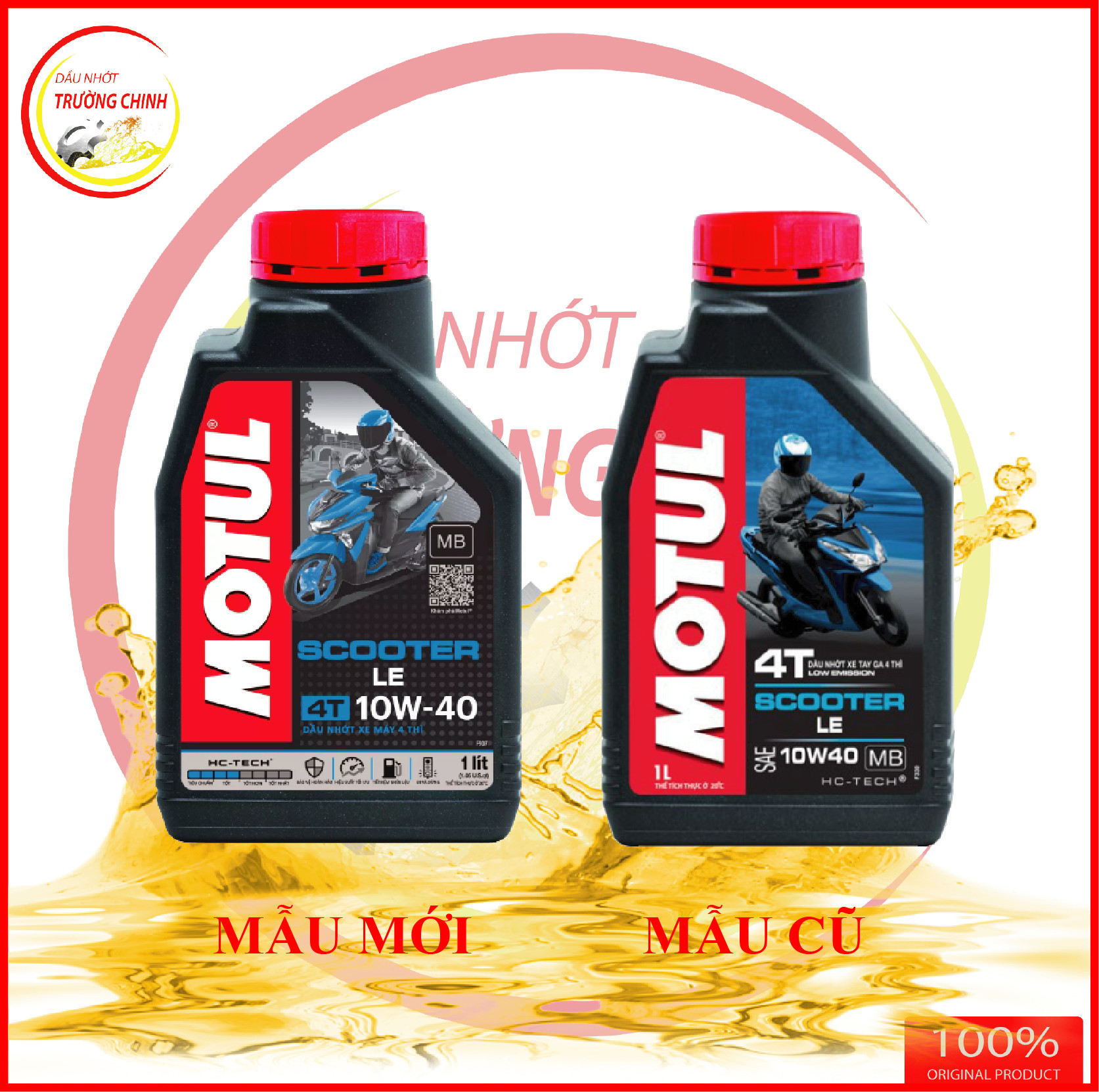 Nhớt Motul Scooter Le 10W40 dành cho xe ga