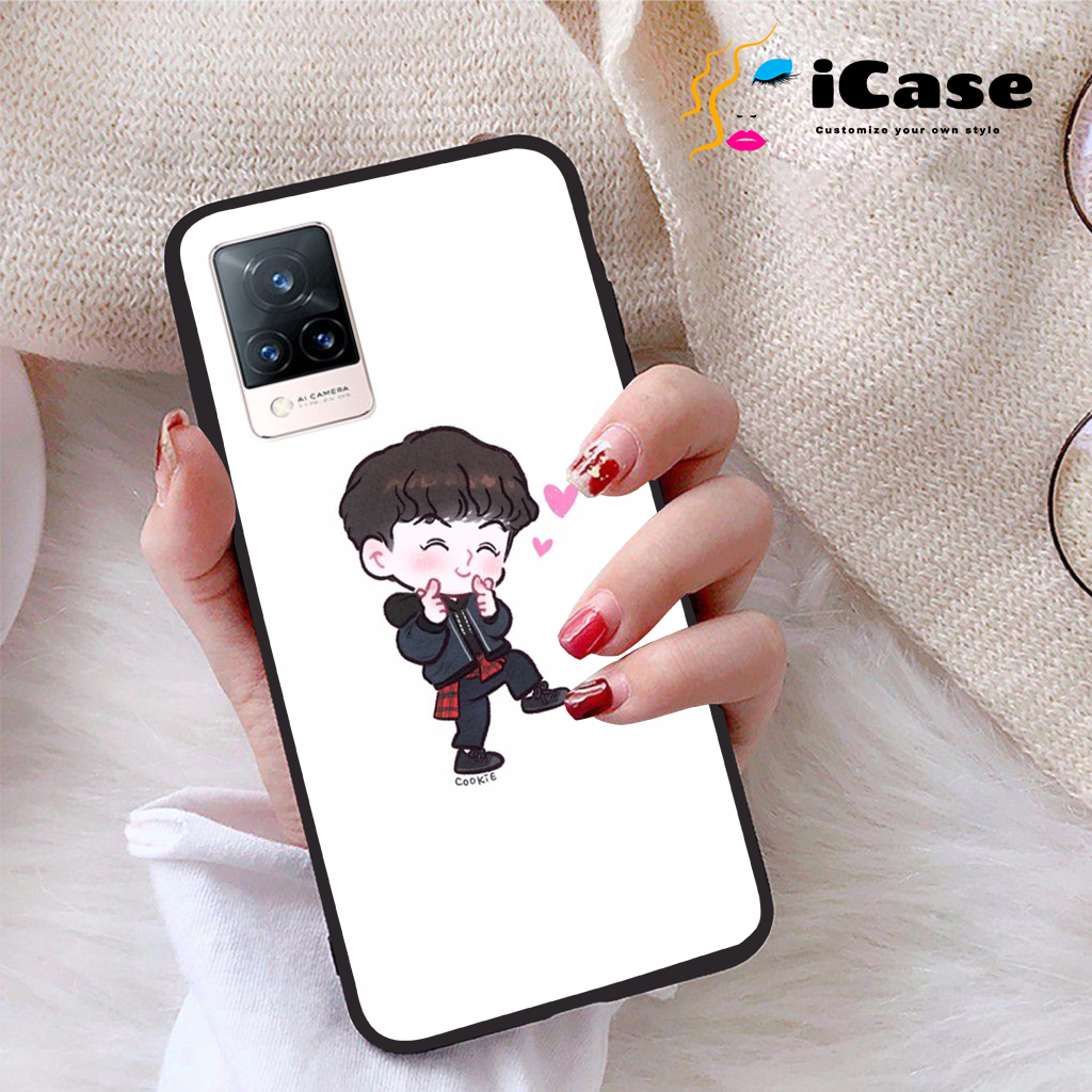 Ốp lưng Vivo V21 5G viền dẻo TPU BST Chibi