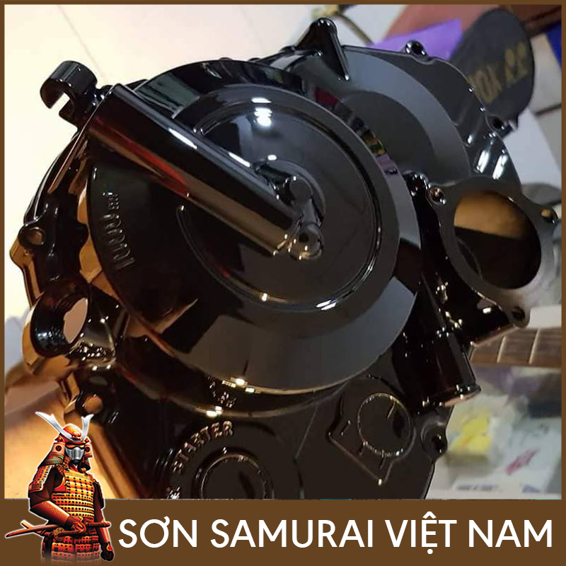 Sơn samurai đen - Combo màu đen bóng 109 sơn xịt samurai