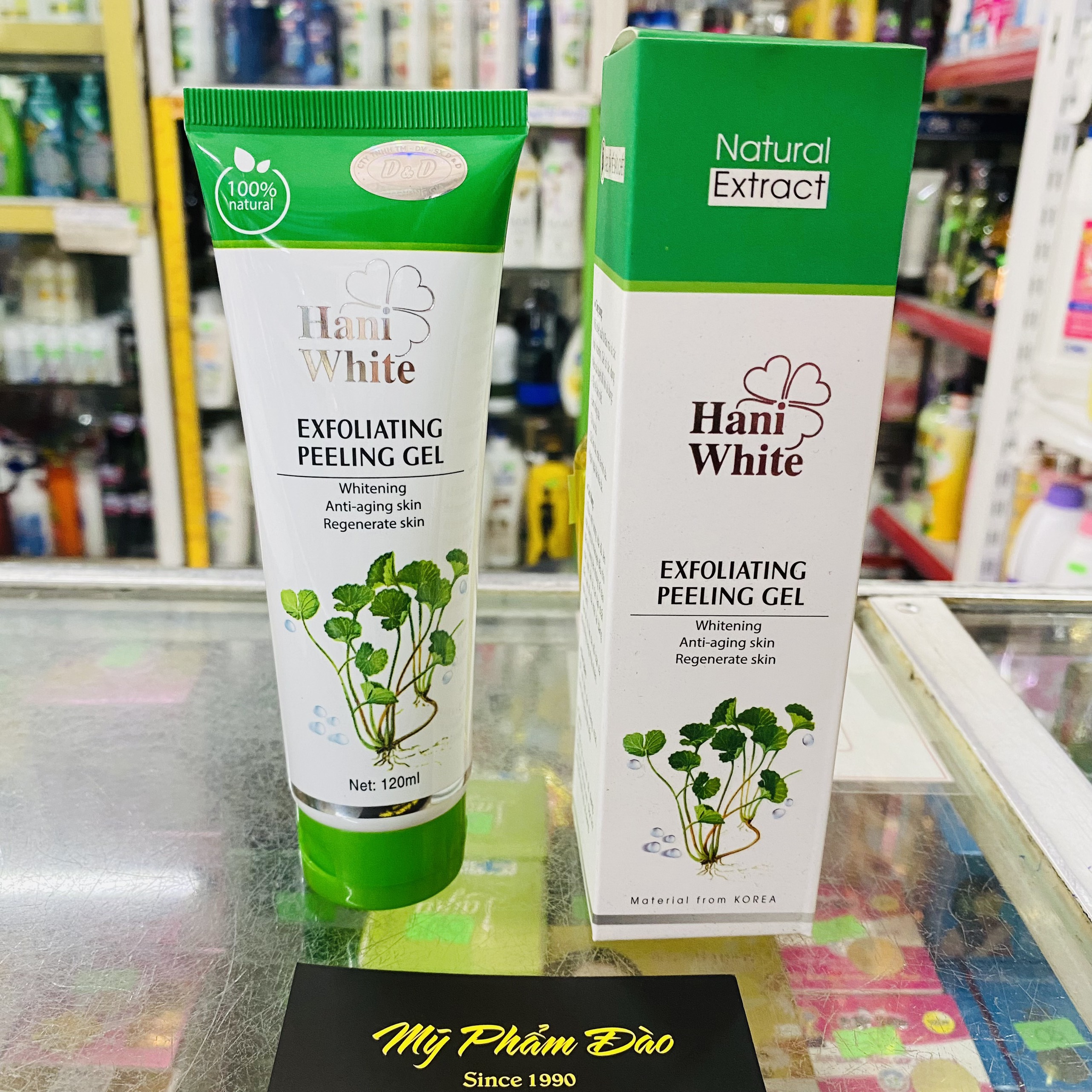 Tẩy Tế Bào Chết Haniwhite Tinh Chất Rau Má 120ml