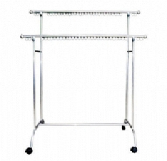 Sào phơi inox đôi có khoen chắc chắn